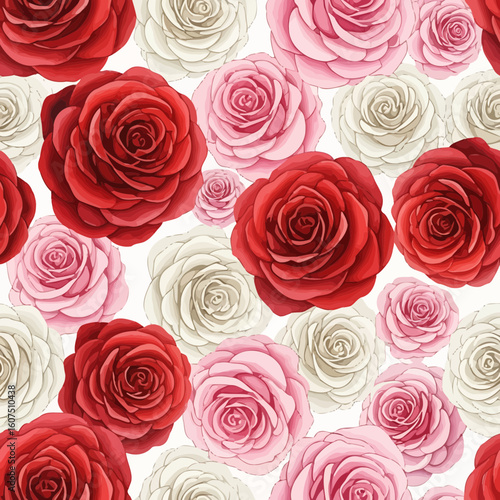 A colorful display of roses, perfect for conveying elegance.