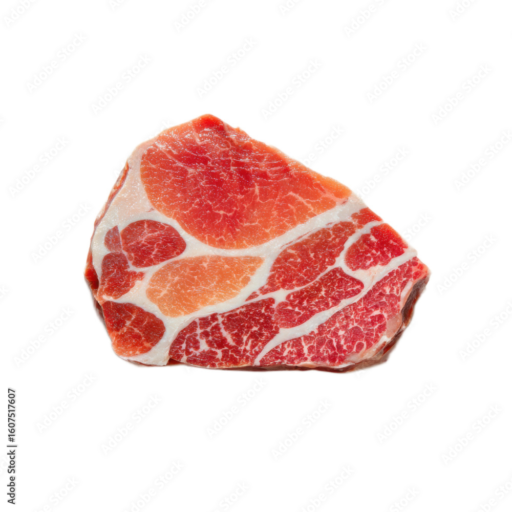 Fototapeta premium Close up of a piece of meat with a white stripe