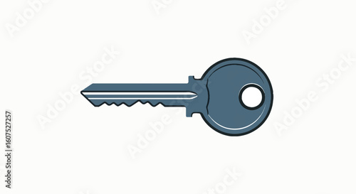 Blue key graphic symbolizing hope, solutions, and unlocking potential for mental health awareness and suicide prevention.