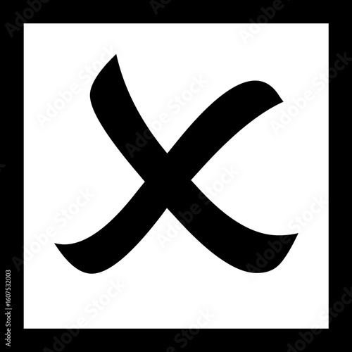 Black and white abstract icon illustration in simple design. simple diseño en negro. Illustrations creative.