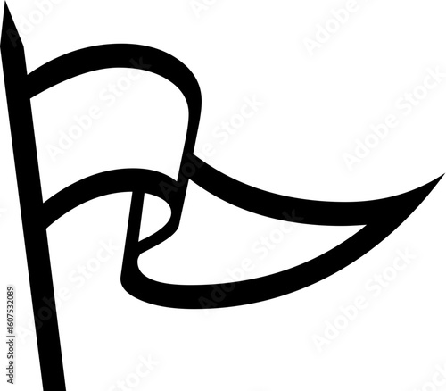 Black and white abstract icon illustration in simple design. simple diseño en negro. Illustrations creative.