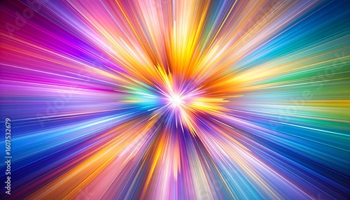 Vibrant radial burst of color (2)