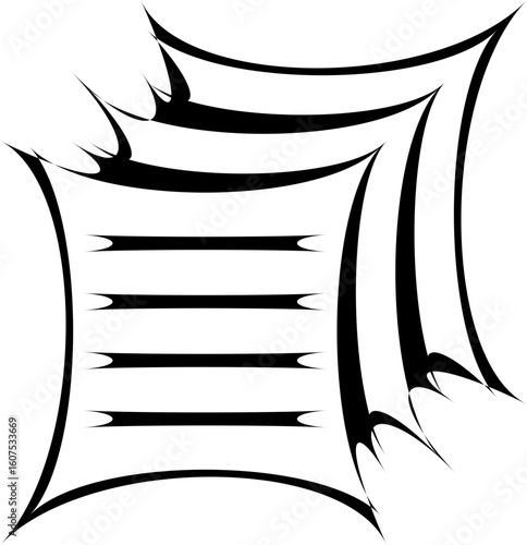 B/W Abstract forms and symbols. symbols. figuras abstractas. diseño y formas abstractas. blanco y negro. Retro