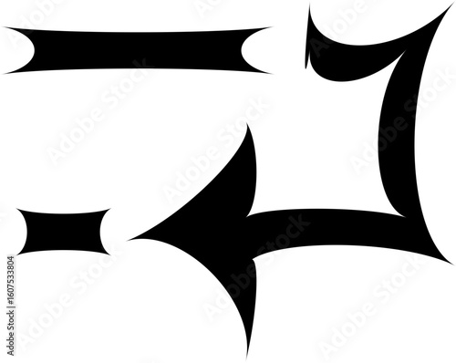 B/W Abstract forms and symbols. symbols. figuras abstractas. diseño y formas abstractas. blanco y negro. Retro