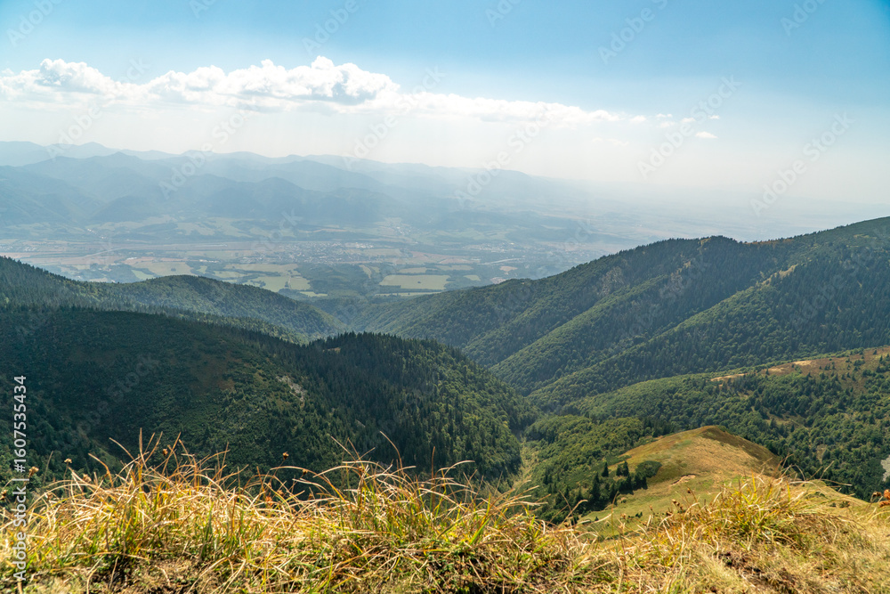 Obraz premium Hiking in the Mala Fatra Mountains, Slovakia.