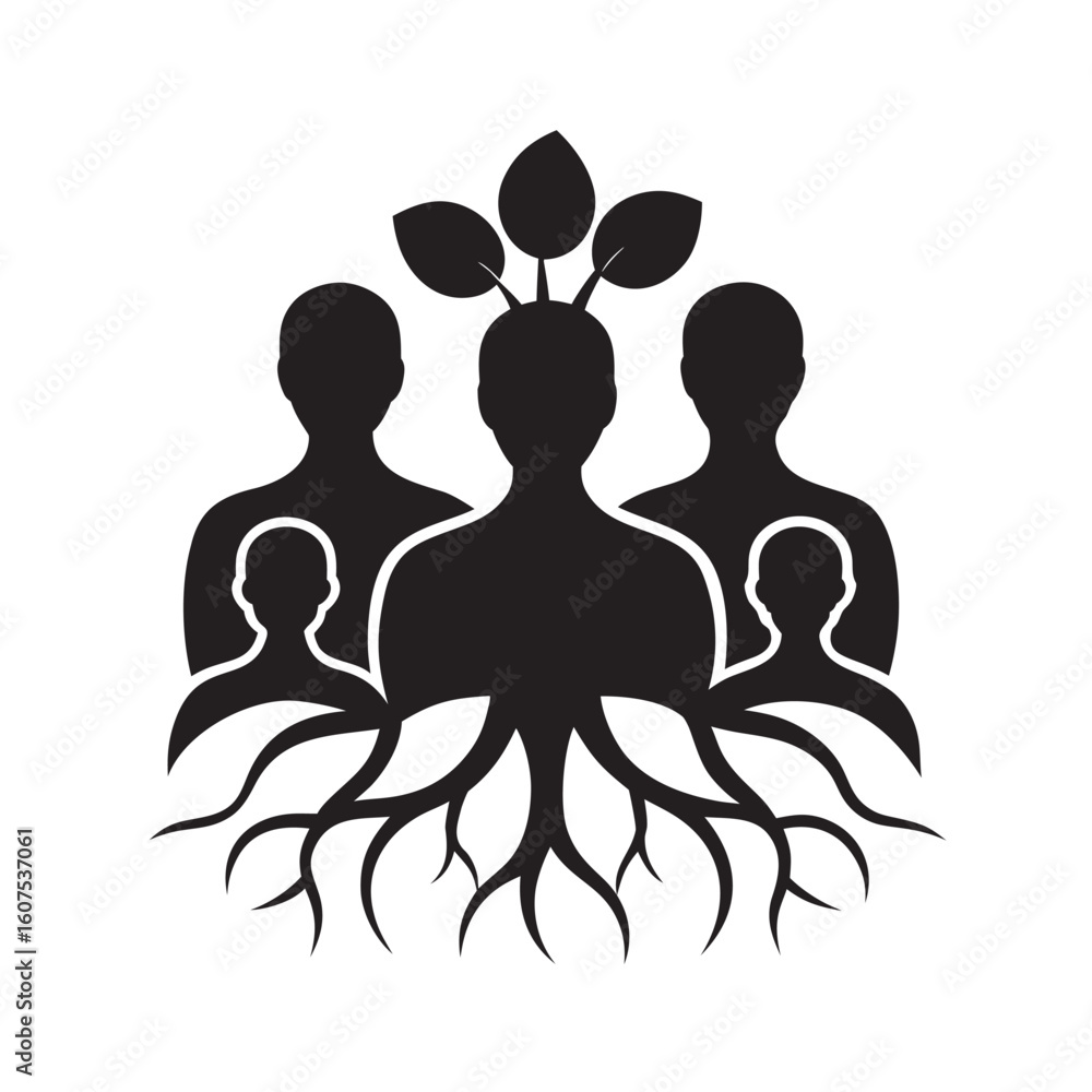 Family Ancestry Tree With Deep Roots Family Ancestry Tree With Deep Roots