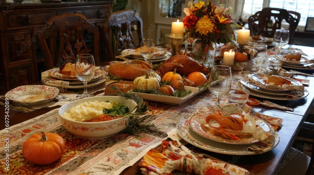 Festive Thanksgiving Dinner Festive Thanksgiving Dinner