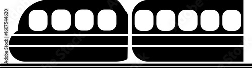 Obraz na płótnie monorail train transport icon