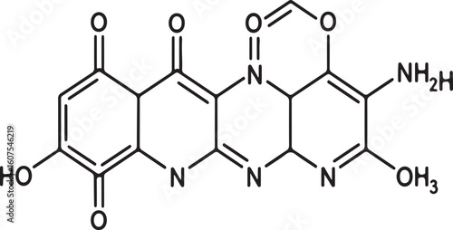 Chemical Structure of Riboflavin A Complex Organic Compound with a Tricyclic Heteroaromatic Ring System and Various Substituents Attached to the Rings