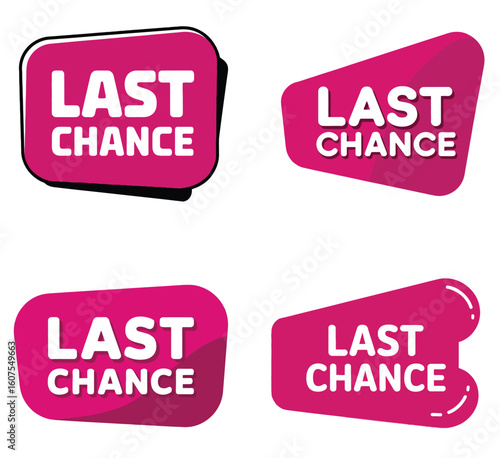 Last Chance Pink Labels Set