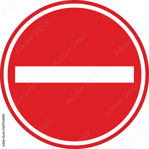 Free Download No Empty Forbidden Sign Isloated On White Background - GFXLoad