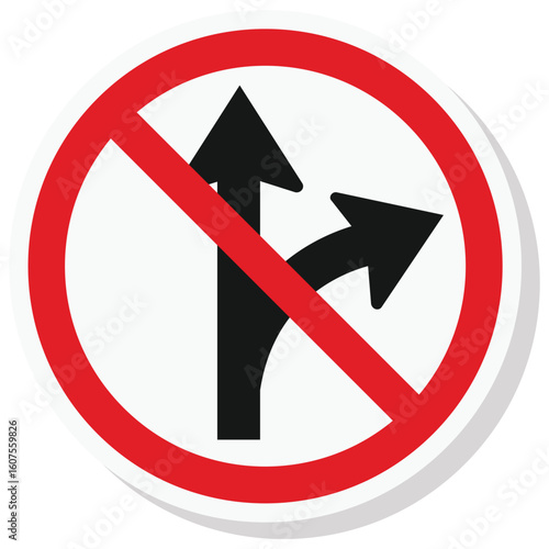 Free Download No Up Righ Forbidden Sign Isloated On White Background - GFXLoad