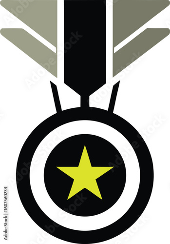 medal-silhouette-black-icon-on-white-background.eps