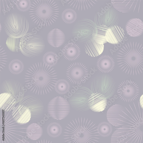 a pattern of floral elements in a Scandinavian style without a background