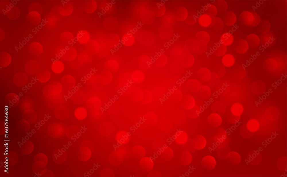 Christmas abstract red background with bokeh light