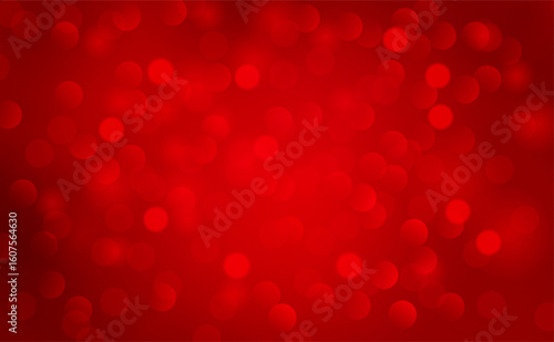 Christmas abstract red background with bokeh light