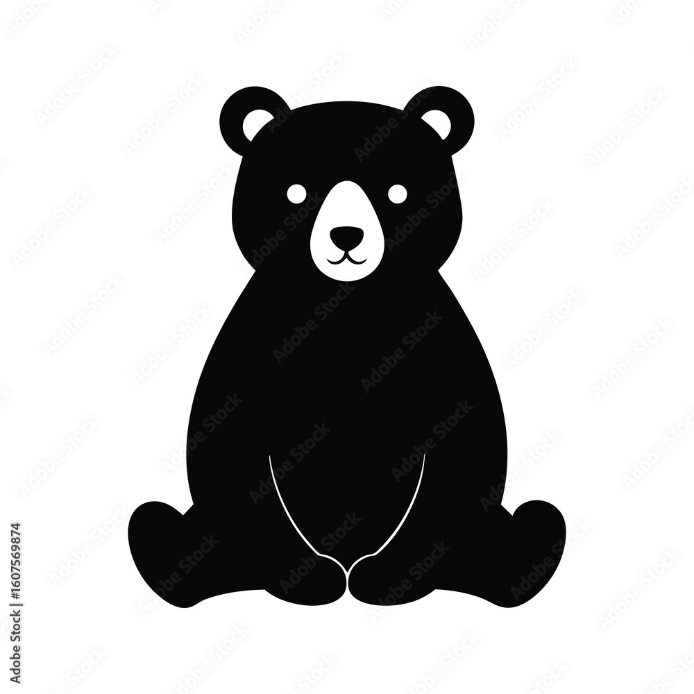 Naklejka premium panda bear vector illustration