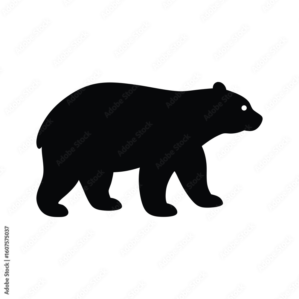 Fototapeta premium silhouette of bear