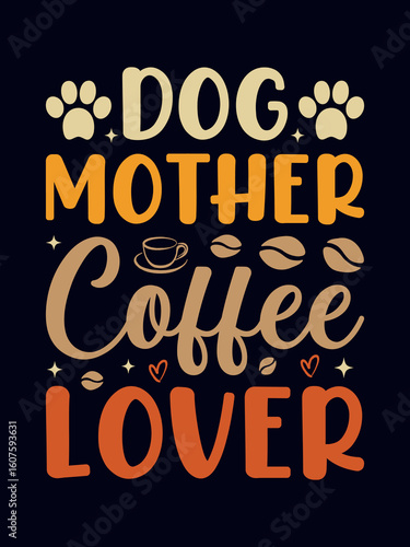 Dog typography tshirt design vector design
