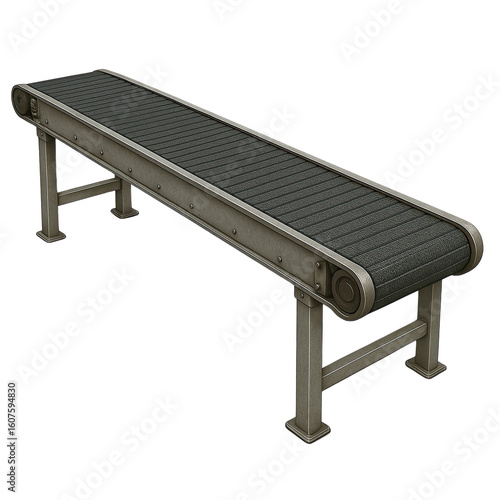 Isolate Transparent, smart factory asset, Conveyor Belt Machine PNG, Realistic Conveyor Belt Machine Clipart with Transparent Background, Industrial Conveyor Belt Machine PNG, PNG Die-Cut For Advertis