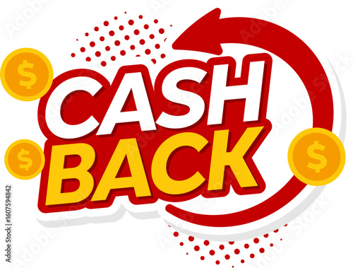Cashback Sale Label Design