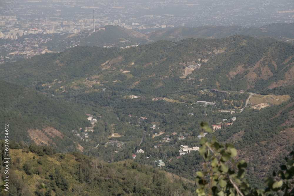 Obraz premium view from the top of the mountain