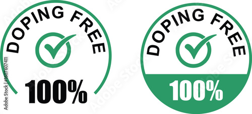 100 percent doping free label