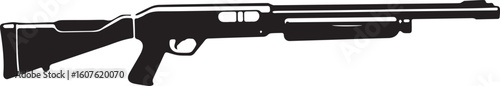 realistic tactical shotgun vector graphic for weapons, military layouts, design mockups and digital art available in ai eps jpeg png