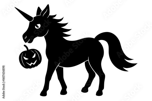 horse silhouette vector illustration