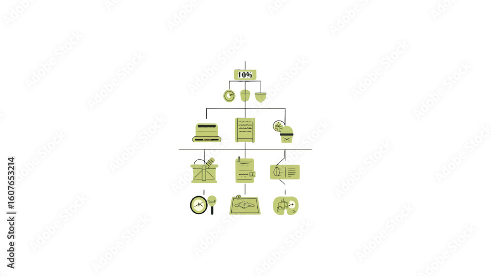 Fototapeta premium Unlock 100% potential with business planning, strategizing, and analysis for growth, efficiency, and financial success with our solutions