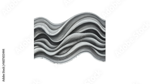 Elegant flowing waves in shades of gray and white for modern designs, adding a touch of sophistication and movement to your creative projects