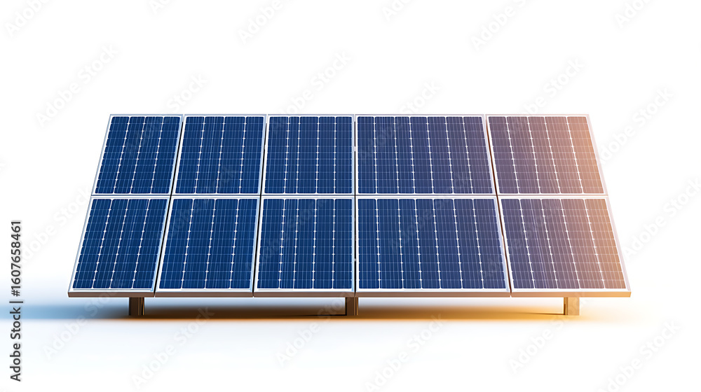 Solar energy panels in a grid configuration, converting sunlight into clean, sustainable electricity for power generation. Eco-friendly energy source. Solar energy panels in a grid configuration, converting sunlight into clean, sustainable electricity for power generation. Eco-friendly energy source.