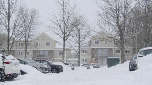Wallpaper Mural Winter Hits Dartmouth With Full Force As Snow Piles Up On Every Surface. The Wind Howls Through The Streets, Making Movement Difficult And Transforming The Landscape Entirely. Torontodigital.ca