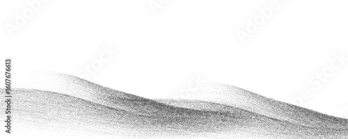 Halftone stipple mountain with brutalist retro photocopy noise, grunge punk Y2K collage style, vintage vector illustration with mound.Pointillism textured illustration.