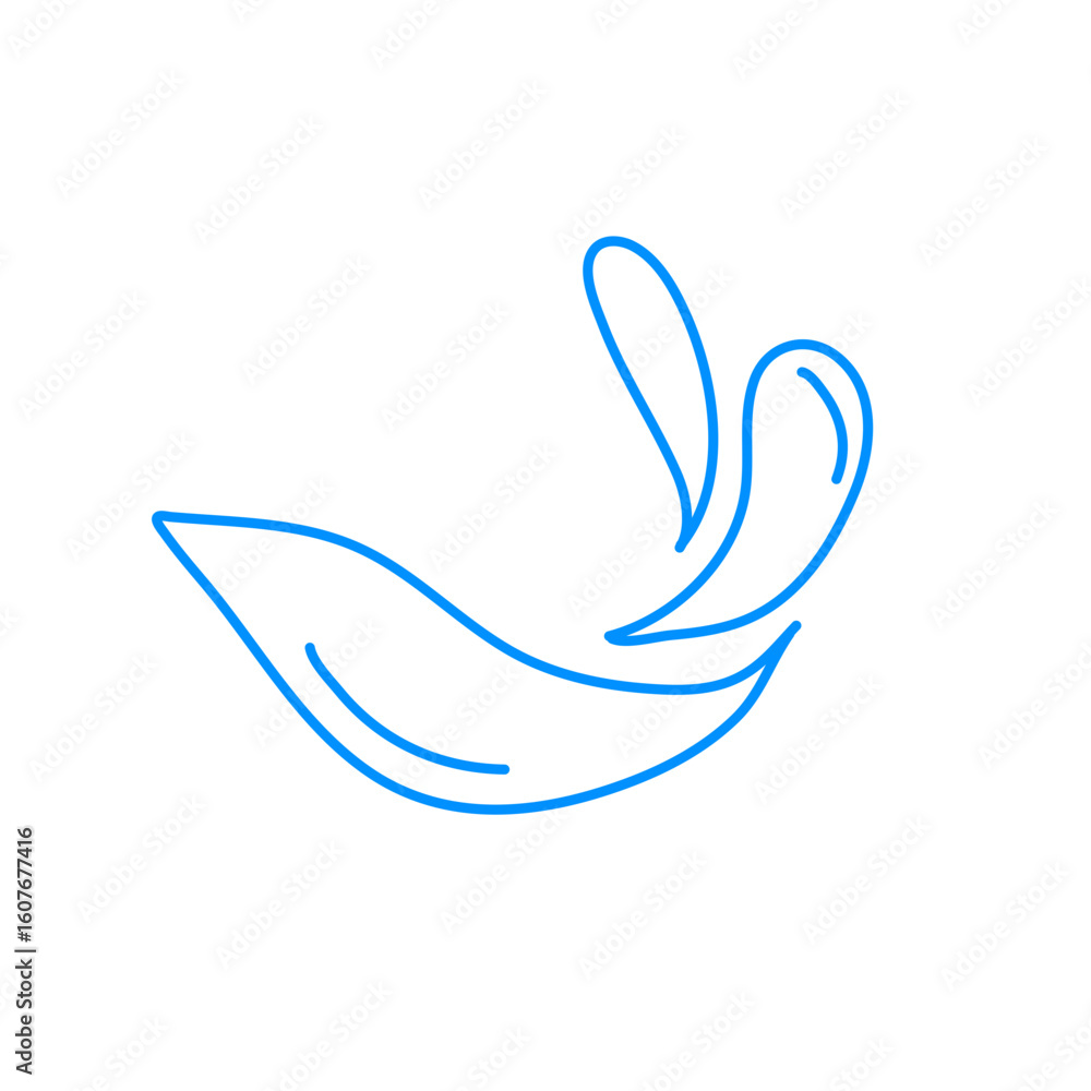 Obraz premium Water splash line icon 