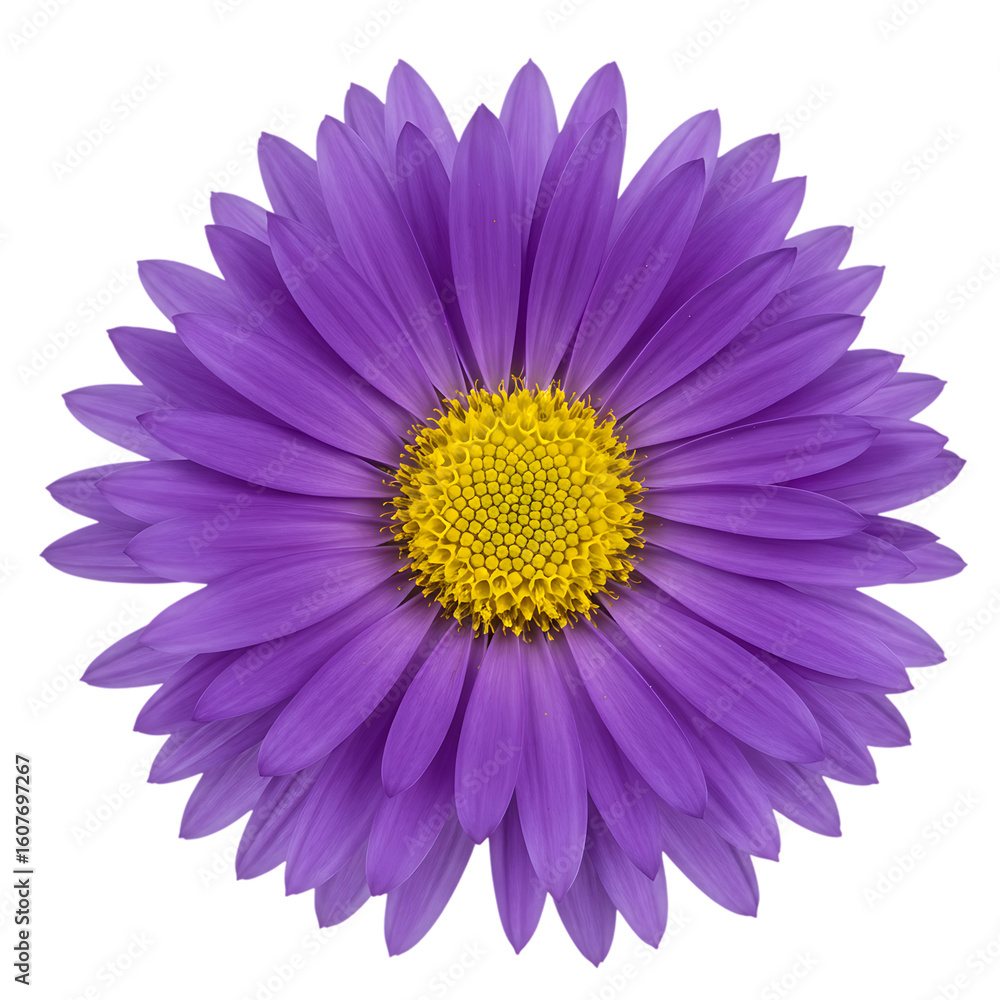 Obraz premium High Quality Aster Flower Head Transparent Background