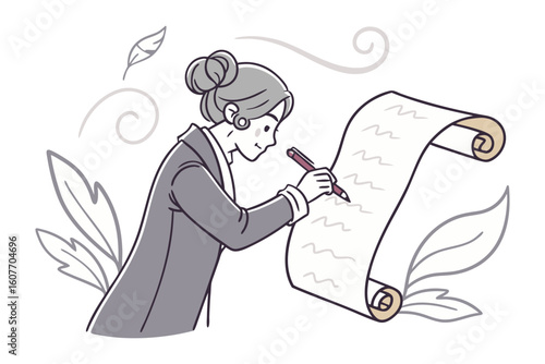 A young inventor with goggles and overalls stands beside a small friendly robot amidst colorful playful shapes