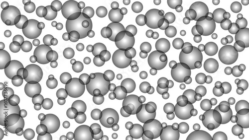 Seamless pattern with black drops. Black water background. Magic water drops wallpaper.