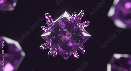 purple disco ball on black