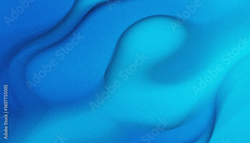 Vibrant blue abstract background with fluid patterns and soft curves