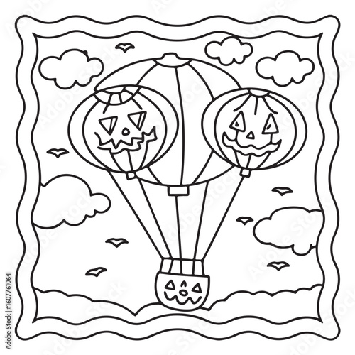 "Halloween Bold and Easy Coloring Pages – Cute and Spooky Pumpkins, Ghosts, Witches, Cats & More | Simple Line Art for Fun Coloring"