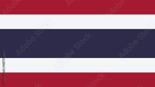 Thai national flag waving proudly at a cultural event in Thailand