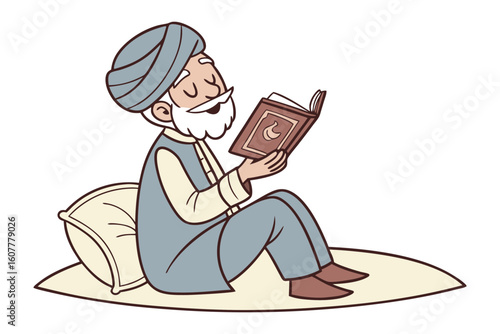 Young muslim student wearing a pink hijab holding a book and a globe symbolizing education and global awareness