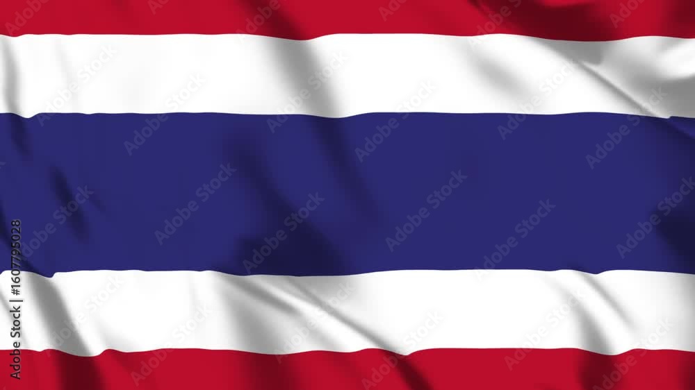 Thailand Flag 4K Animation High-Resolution Patriotic Motion Graphic Thailand Flag 4K Animation High-Resolution Patriotic Motion Graphic