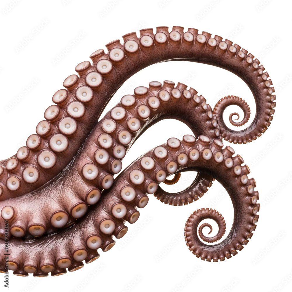 Obraz premium octopus tentacles on Isolated transparent background png. generated with AI