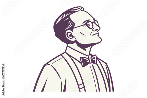 Excited scientist celebrates successful chemical reaction with flasks in a laboratory setting