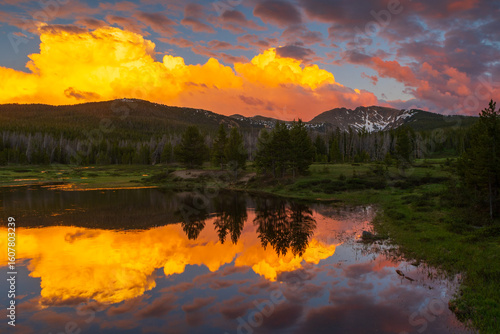 Sunset over Grand Lake