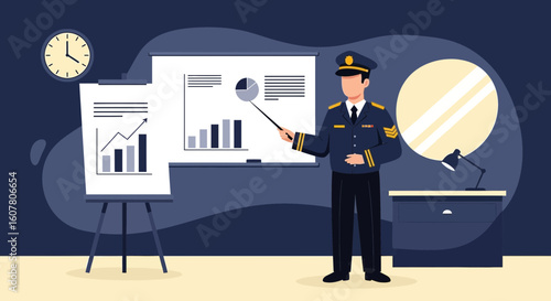 Maritime Officer Presents Data Showing Positive Trend And High Performance