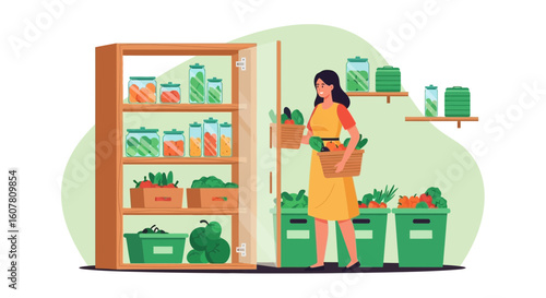 Pantry Organization And Home Food Preservation For Sustainable Living Lifestyle