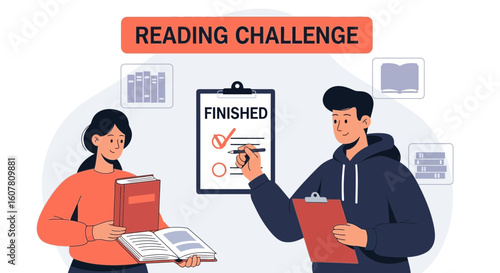 Reaching Reading Goals With A Completion List And Enthusiastic Participants